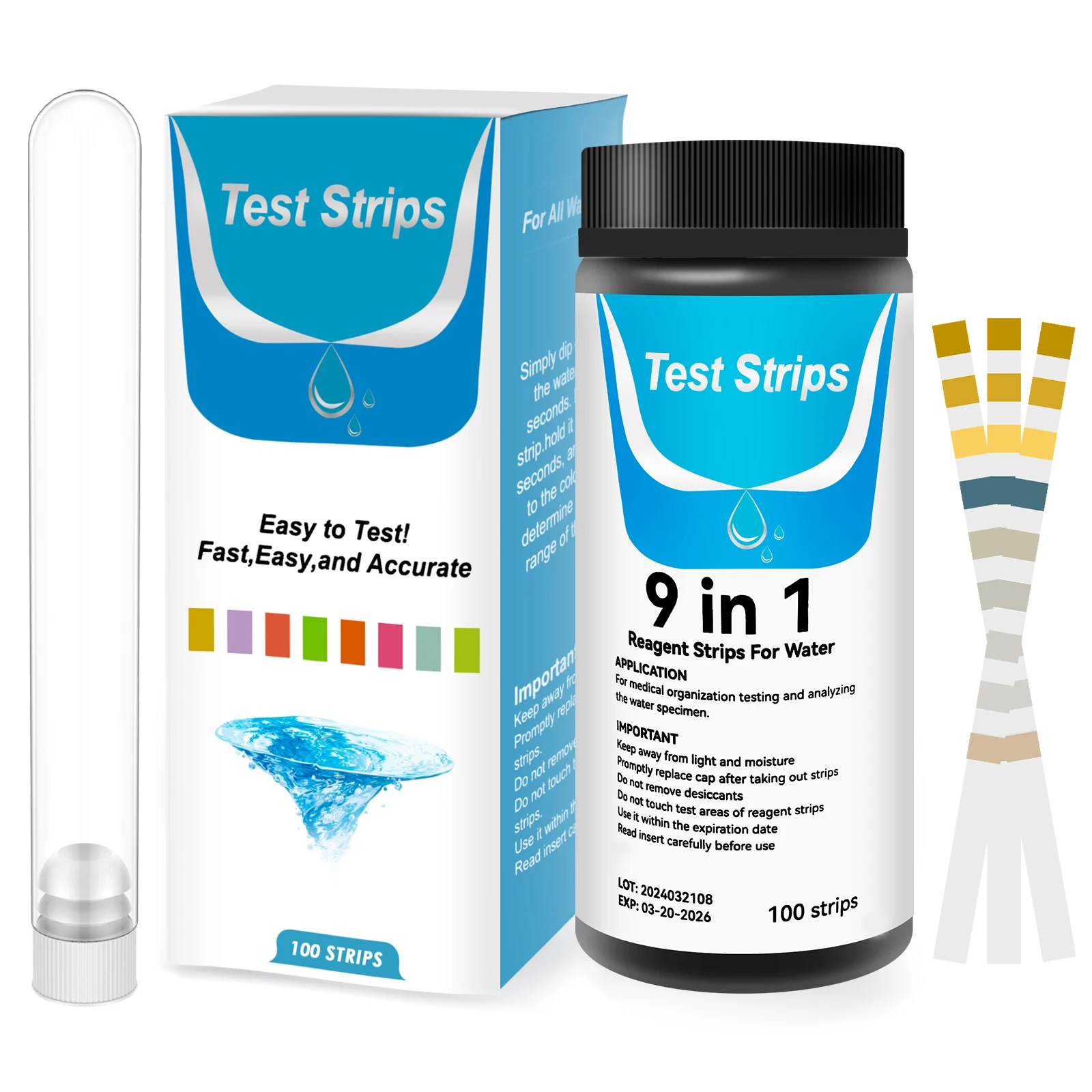 100/125Pc Aquarium Test Strips 5-17 in 1 Water Testing Kits with Test Tube Freshwater Saltwater Home Carbonate Root pH Test Tool 100/125Pc Aquarium Test Strips 5-17 in 1 Water Testing Kits with Test Tube Freshwater Saltwater Home Carbonate Root pH Test Tool