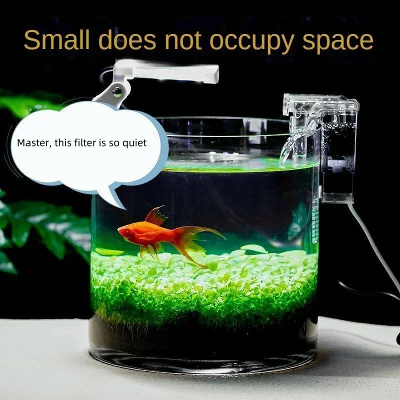 Aquarium Hang on Filter Mini Filter Fish Tank USB Power Interface 2.5W Flow Suitable for Fish Tanks Below 30cm Quiet Operation Aquarium Hang on Filter Mini Filter Fish Tank USB Power Interface 2.5W Flow Suitable for Fish Tanks Below 30cm Quiet Operation