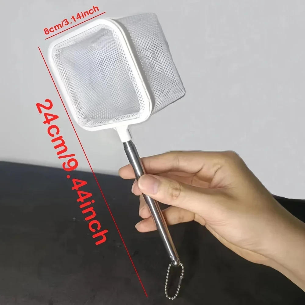 1PC Aquarium Square Fishing Net Extendable Long Handle Fishing Gear For Catching Fish Shrimp Tank Clean Accessories 1PC Aquarium Square Fishing Net Extendable Long Handle Fishing Gear For Catching Fish Shrimp Tank Clean Accessories