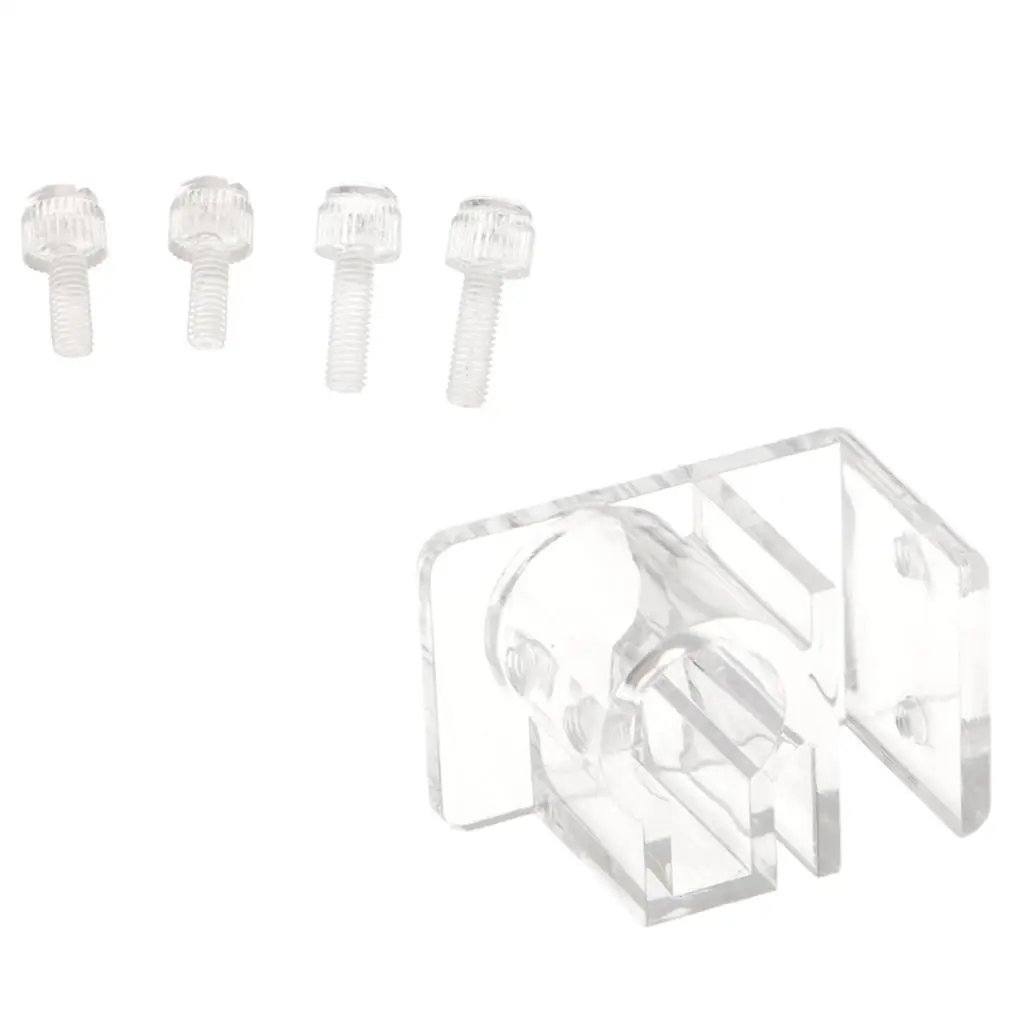 1 Set Clear Acrylic Aquarium Reef Tank Pipe Tube Holder Clip