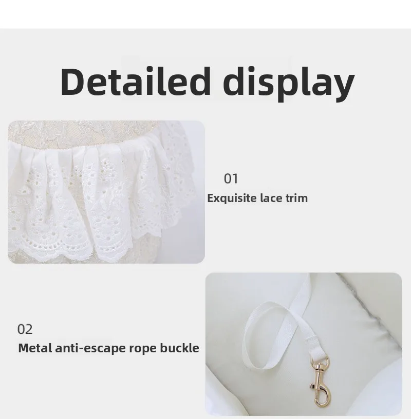 Ins Style Sweet Pet Car Seat Carrier Portable High Value Universal Cat Dog Auto Cage Dog Car Seat Bed Car Central Travel Bag