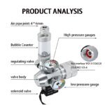 2024 DIY Aquarium CO2 Regulator Electromagnetic Valve Bubble Counter CO2 Control System Fish Tank CO2 Pressure Reducing Valve - Image 2