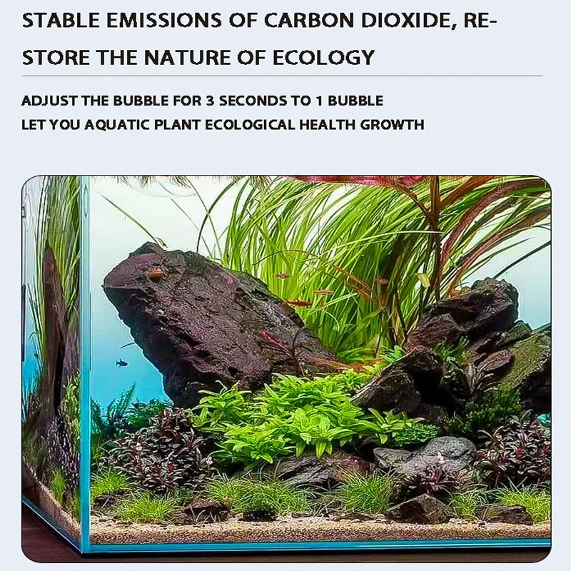 2024 DIY Aquarium CO2 Regulator Electromagnetic Valve Bubble Counter CO2 Control System Fish Tank CO2 Pressure Reducing Valve