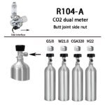 2024 DIY Aquarium CO2 Regulator Electromagnetic Valve Bubble Counter CO2 Control System Fish Tank CO2 Pressure Reducing Valve - Image 5