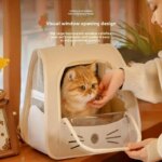 Cat Bag Outing Travel Pet Backpack Cabin Cat Schoolbag Shoulder Cage Multifunctional Bag Car Folding Soothing Anti-scratch
