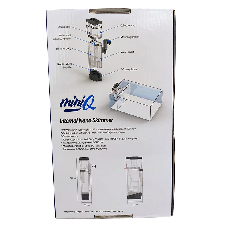 DC24V Bubble Magus MiniQ skimmer Nano Marine Aquarium skimmer Coral Tank Built-in Hanging Type Protein mini Skimmer DC24V Bubble Magus MiniQ skimmer Nano Marine Aquarium skimmer Coral Tank Built-in Hanging Type Protein mini Skimmer