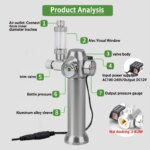 Aquarium CO2 Regulator Solenoid Valve Bubble Counter Small Gas Bottle 3-8UNF With sleeve Fish Tank CO2 Pressure Reducing Valve - Image 2