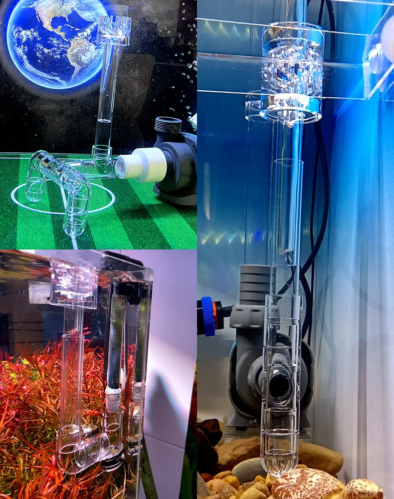Transparent Fish Tank Water Pipe Acrylic Tube Fittings Elbow Joint Duck Bill Water Outlet Aquarium Accessries Rain Shower Outlet