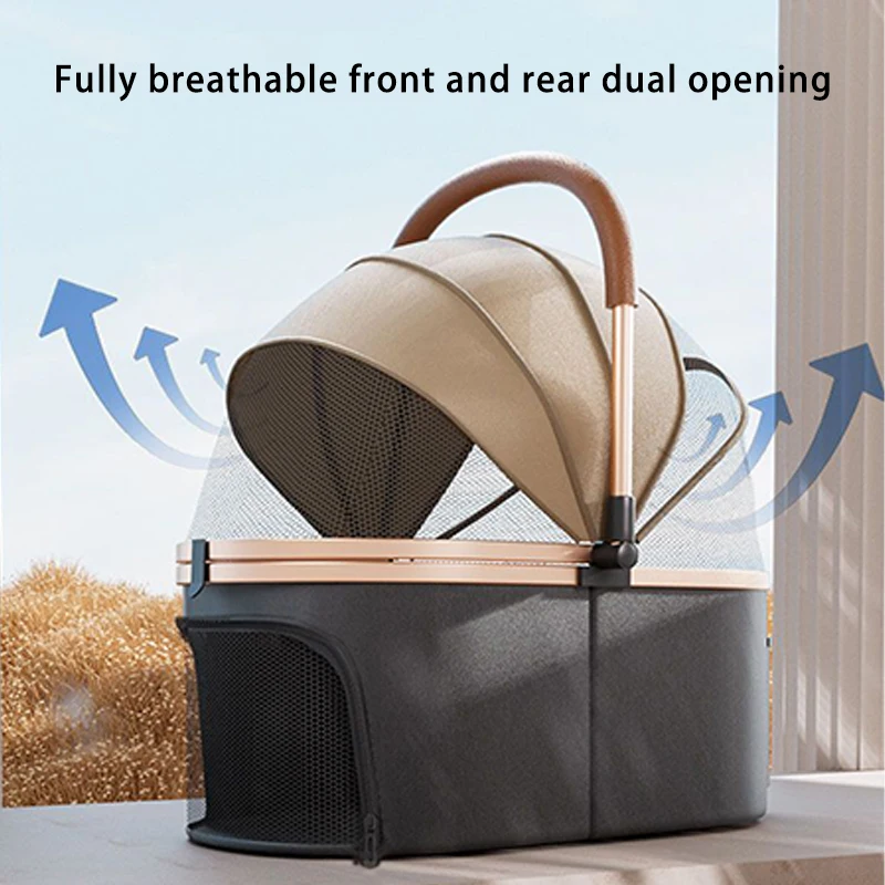 Premium Dog Stroller Detachable Carrier Luxury Pet Stroller with Aluminum Alloy Frame and Dual Brake System Outdoor Pet Cart Premium Dog Stroller Detachable Carrier Luxury Pet Stroller with Aluminum Alloy Frame and Dual Brake System Outdoor Pet Cart