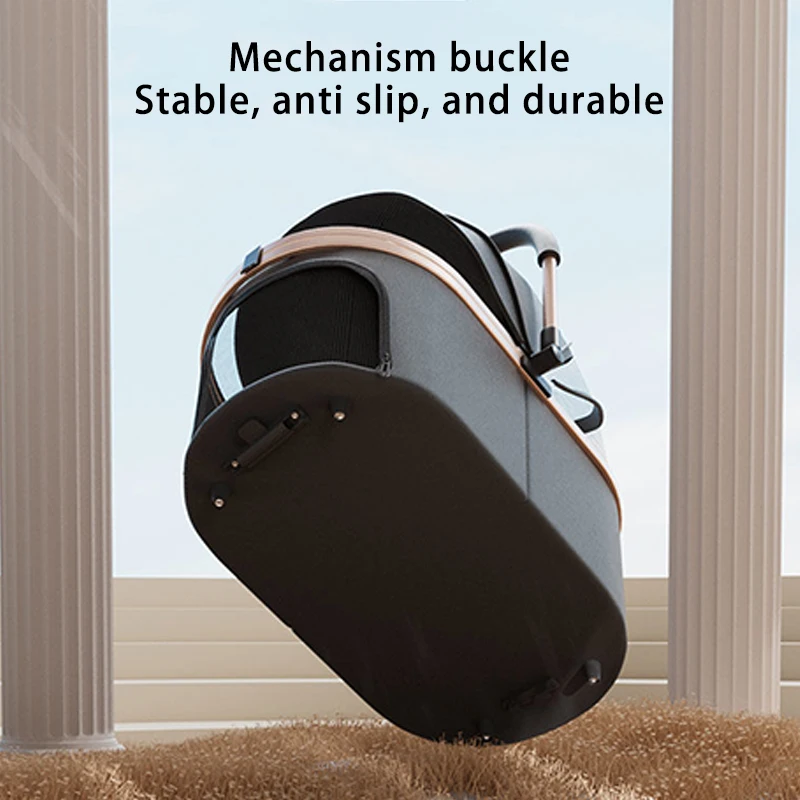 Premium Dog Stroller Detachable Carrier Luxury Pet Stroller with Aluminum Alloy Frame and Dual Brake System Outdoor Pet Cart Premium Dog Stroller Detachable Carrier Luxury Pet Stroller with Aluminum Alloy Frame and Dual Brake System Outdoor Pet Cart