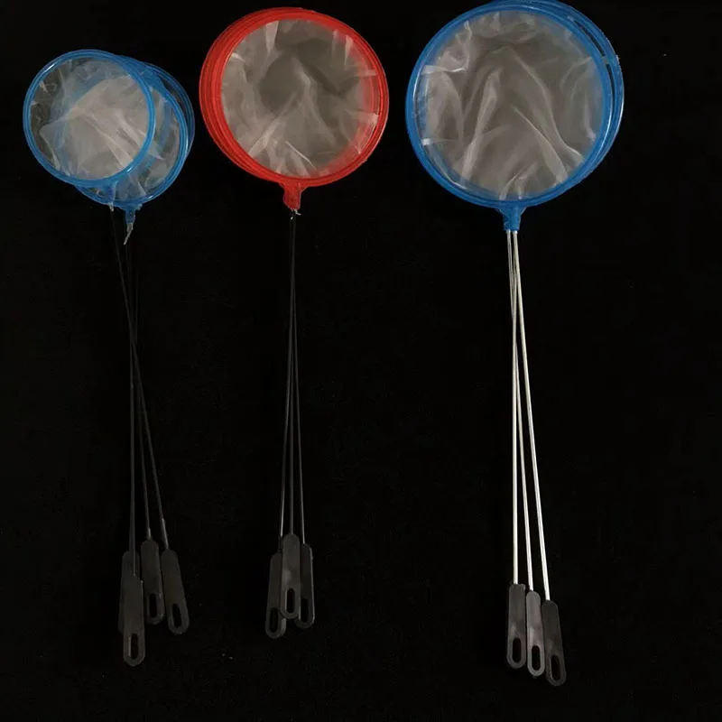 2pcs Fine Mesh Aquarium Accessories Stainless Steel Handle Aquarium Fish Tank Fishing Net Landing Net for Fish Accessories
