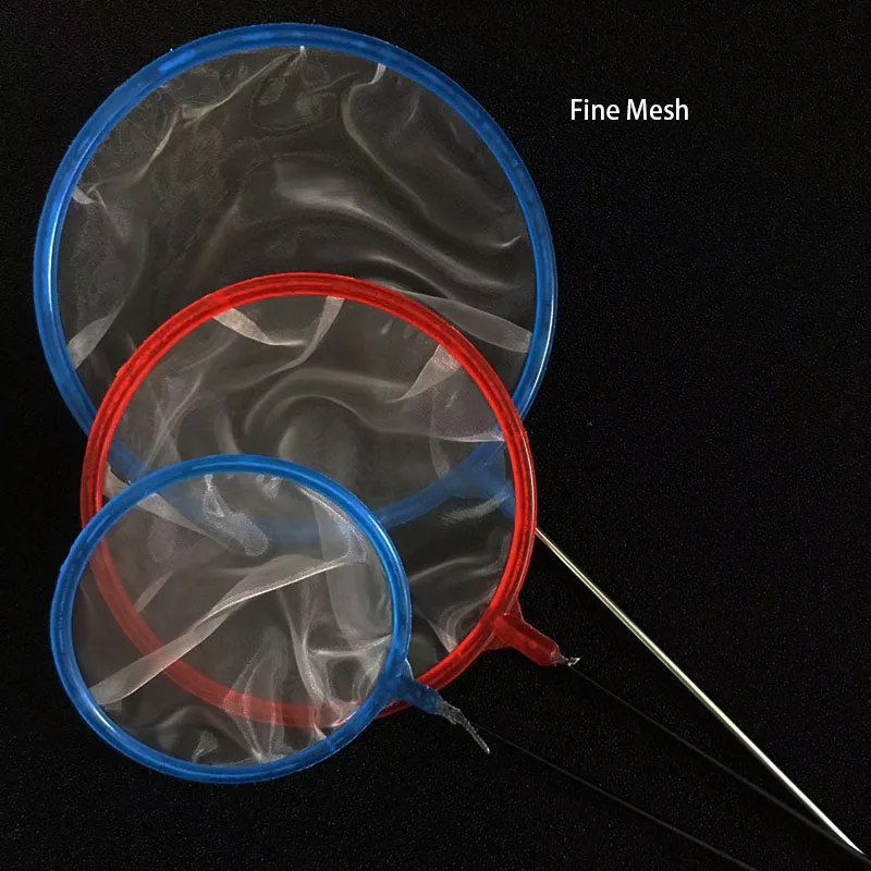 2pcs Fine Mesh Aquarium Accessories Stainless Steel Handle Aquarium Fish Tank Fishing Net Landing Net for Fish Accessories