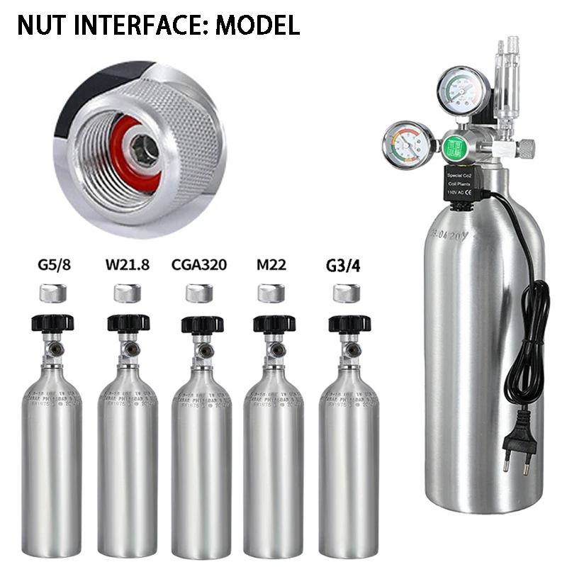 Aquarium DIY CO2 regulator Solenoid Bubble Counter CO2 control system reaction waterproof fish tank CO2 Pressure reducing valve Aquarium DIY CO2 regulator Solenoid Bubble Counter CO2 control system reaction waterproof fish tank CO2 Pressure reducing valve