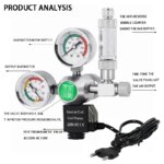 Aquarium DIY CO2 regulator Solenoid Bubble Counter CO2 control system reaction waterproof fish tank CO2 Pressure reducing valve - Image 3