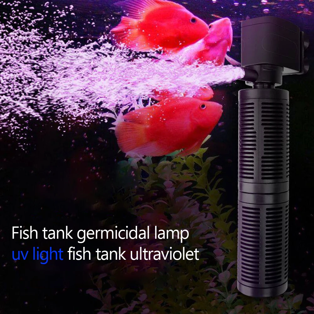 3 in 1 Aquarium Internal Filter Silent Aquarium Water Purifier Waterproof Aquarium Air Pump Fish Tank Pump Aquarium Accessories