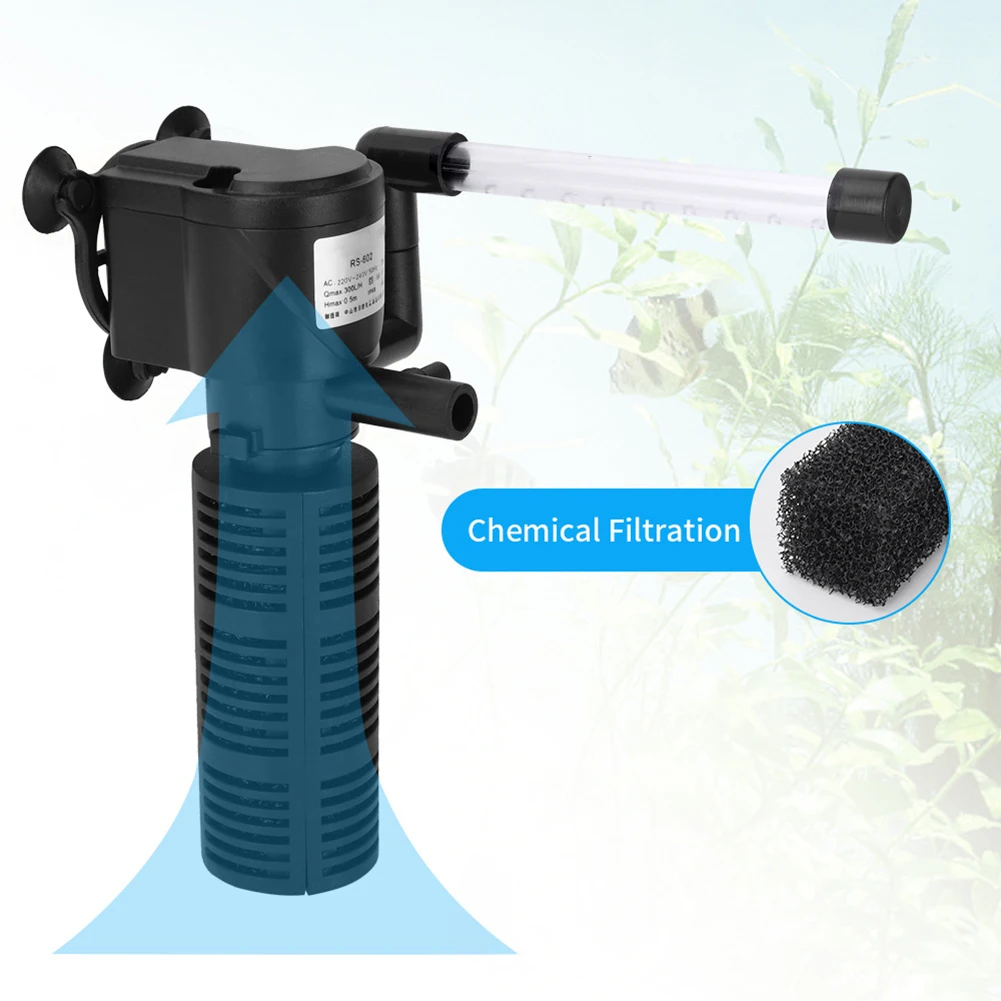 3 in 1 Aquarium Internal Filter Silent Aquarium Water Purifier Waterproof Aquarium Air Pump Fish Tank Pump Aquarium Accessories