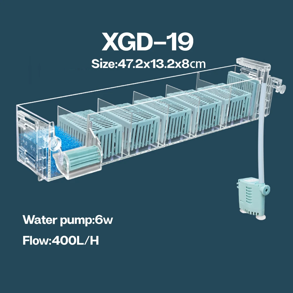 Aquarium Wall-Mounted Waterfall Filter Roller, ,Circulating Oxygen genation,Multi-Layer Fish Tank Top Filter New Aquarium Wall-Mounted Waterfall Filter Roller, ,Circulating Oxygen genation,Multi-Layer Fish Tank Top Filter New