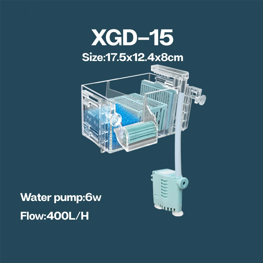 Aquarium Wall-Mounted Waterfall Filter Roller, ,Circulating Oxygen genation,Multi-Layer Fish Tank Top Filter New Aquarium Wall-Mounted Waterfall Filter Roller, ,Circulating Oxygen genation,Multi-Layer Fish Tank Top Filter New