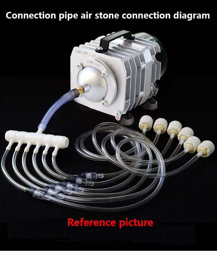 220V Hailea External High Power AC E-magnetic Air Pump Fish Pond Oxygen Pump Compressor for pond Air Aerator Pump ACO-208 308