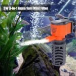 3-in-1 Fish Tank Filter Aquarium Submersible Water Pump AC220-240V Mini Filter Oxygen Air Pump for Small Aquarium Fish Tank - Image 6