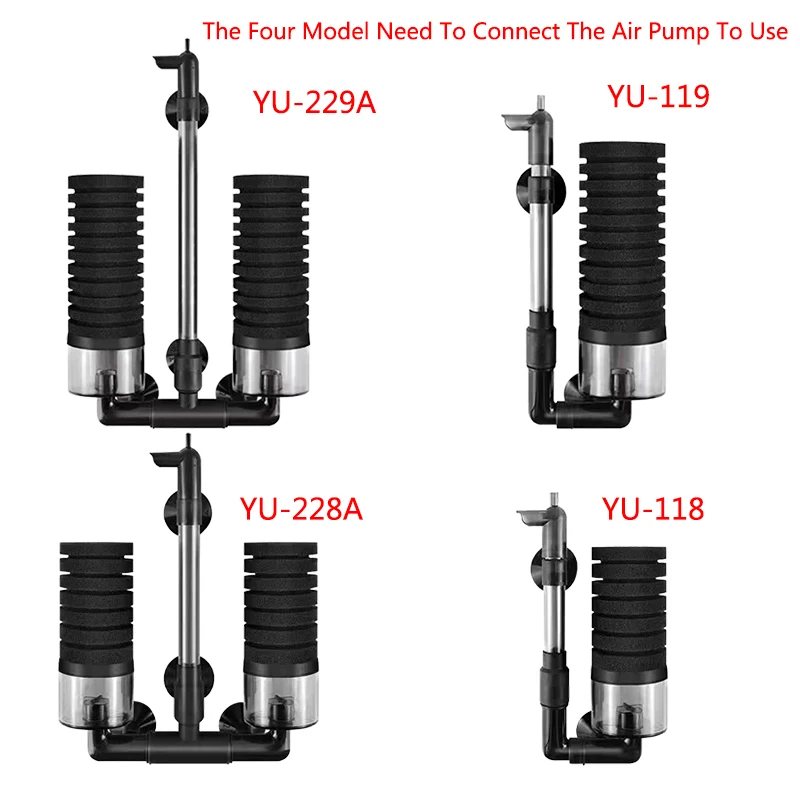 Black Aquarium Filter for Aquarium Fish Tank Air Pump Skimmer Biochemical Sponge Filter Aquarium Bio Filters Filtro Aquario Black Aquarium Filter for Aquarium Fish Tank Air Pump Skimmer Biochemical Sponge Filter Aquarium Bio Filters Filtro Aquario