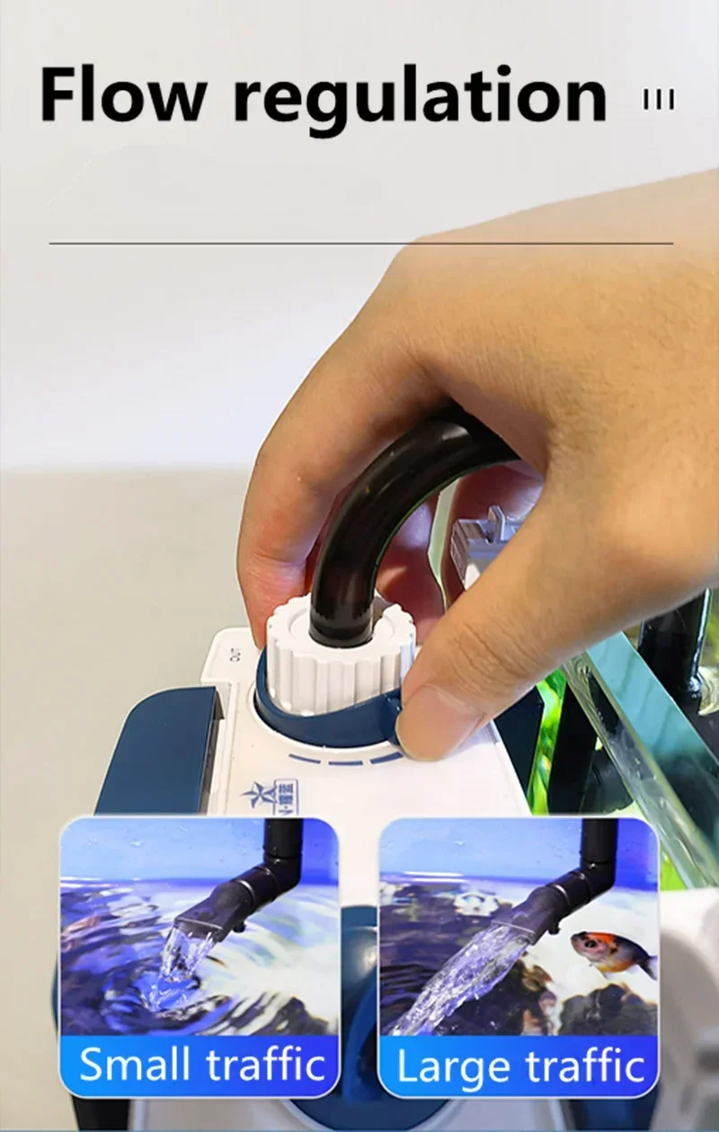 110V 220V SUNSUN Fish Tank Aquarium Filter Oxygen Filter YBF-500 Circulation Three-in-One Circulation Water Pump Wall-mounted 110V 220V SUNSUN Fish Tank Aquarium Filter Oxygen Filter YBF-500 Circulation Three-in-One Circulation Water Pump Wall-mounted