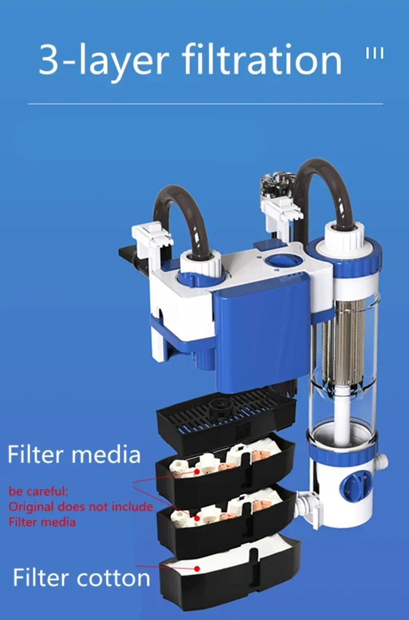 110V 220V SUNSUN Fish Tank Aquarium Filter Oxygen Filter YBF-500 Circulation Three-in-One Circulation Water Pump Wall-mounted 110V 220V SUNSUN Fish Tank Aquarium Filter Oxygen Filter YBF-500 Circulation Three-in-One Circulation Water Pump Wall-mounted