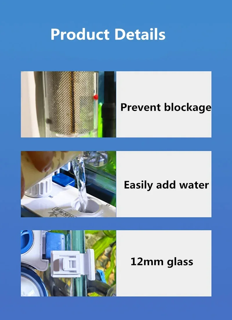 110V 220V SUNSUN Fish Tank Aquarium Filter Oxygen Filter YBF-500 Circulation Three-in-One Circulation Water Pump Wall-mounted 110V 220V SUNSUN Fish Tank Aquarium Filter Oxygen Filter YBF-500 Circulation Three-in-One Circulation Water Pump Wall-mounted