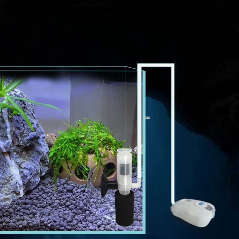 Mini Aquarium Filter Fish Tank Bio Sponge Filter Media Multi Layers Internal Filter for Small Fish Tank Filters Air Pumps