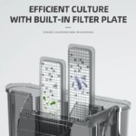 External Filter for Fish Tank Aquarium Waterfall Filter Pump Hanging Fish Tank Filter with Degreasing Membrane Wall-Mounted - Image 5