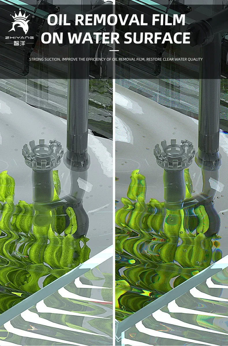 External Filter for Fish Tank Aquarium Waterfall Filter Pump Hanging Fish Tank Filter with Degreasing Membrane Wall-Mounted