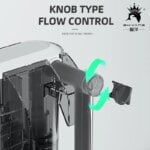 External Filter for Fish Tank Aquarium Waterfall Filter Pump Hanging Fish Tank Filter with Degreasing Membrane Wall-Mounted - Image 4