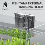 External Filter for Fish Tank Aquarium Waterfall Filter Pump Hanging Fish Tank Filter with Degreasing Membrane Wall-Mounted - Image 2