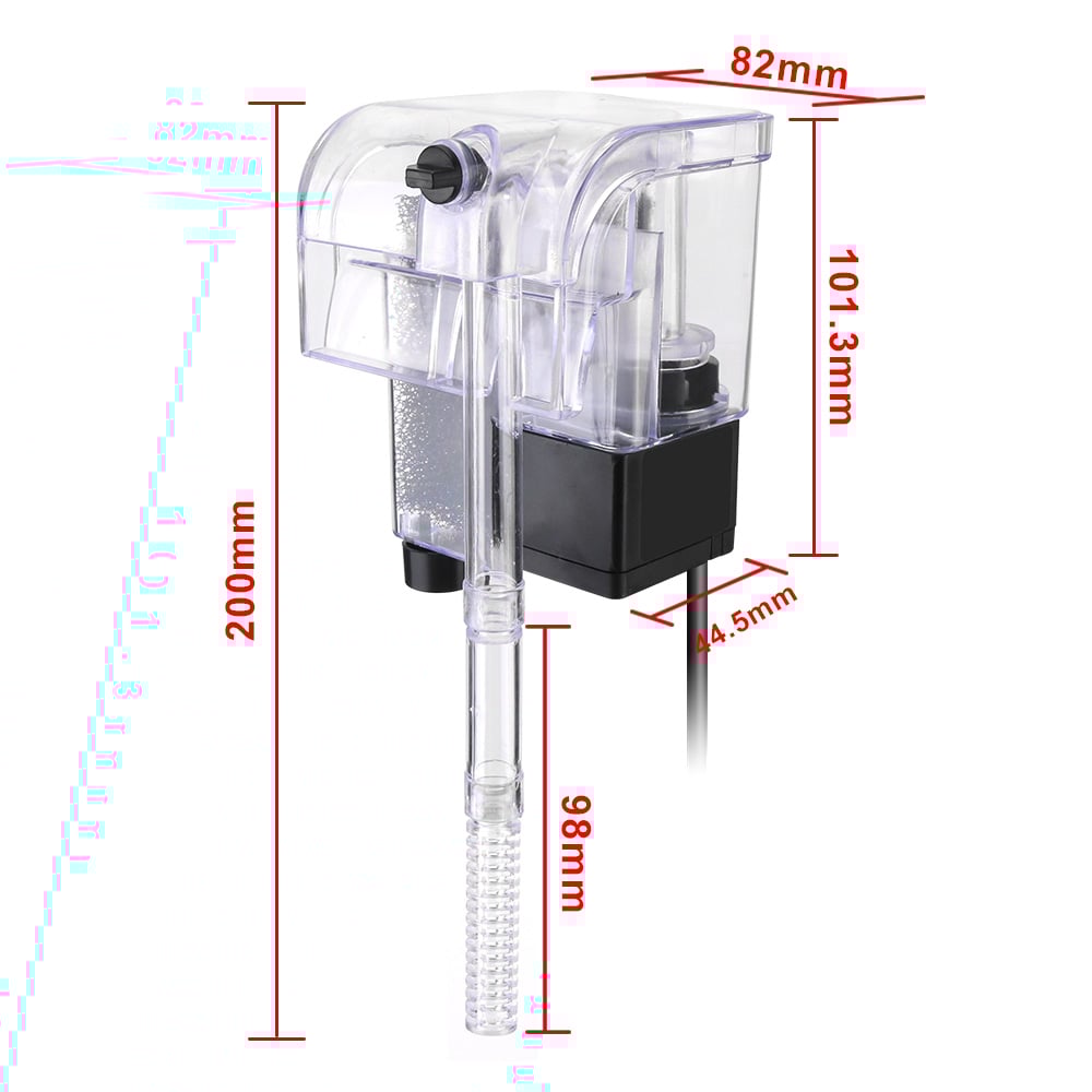 Water Pumps External Hang Up Filter for Aquarium Fish Tank Filter Oxygen Submersible Water Purifier Mini Aquarium Filter
