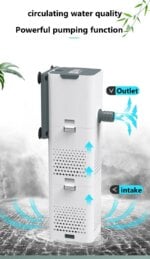 Aquarium 3 in 1 Filter for Aquarium Fish Tank Filter Mini Fish Tank Filter Aquarium Oxygen Submersible Water Purifier Aeration - Image 3