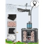 6-IN-1 Aquarium Submersible Internal Filter USB Electric Fish Tank Filter Water Filtration Bio-Sponge Fish Manure Cleaning Tools