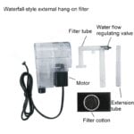 Aquarium Filter Fish Tank Silent Water Pump Purification Circulation External Filter Increase Oxygen Waterfall 220V 3w 250L/H - Image 4