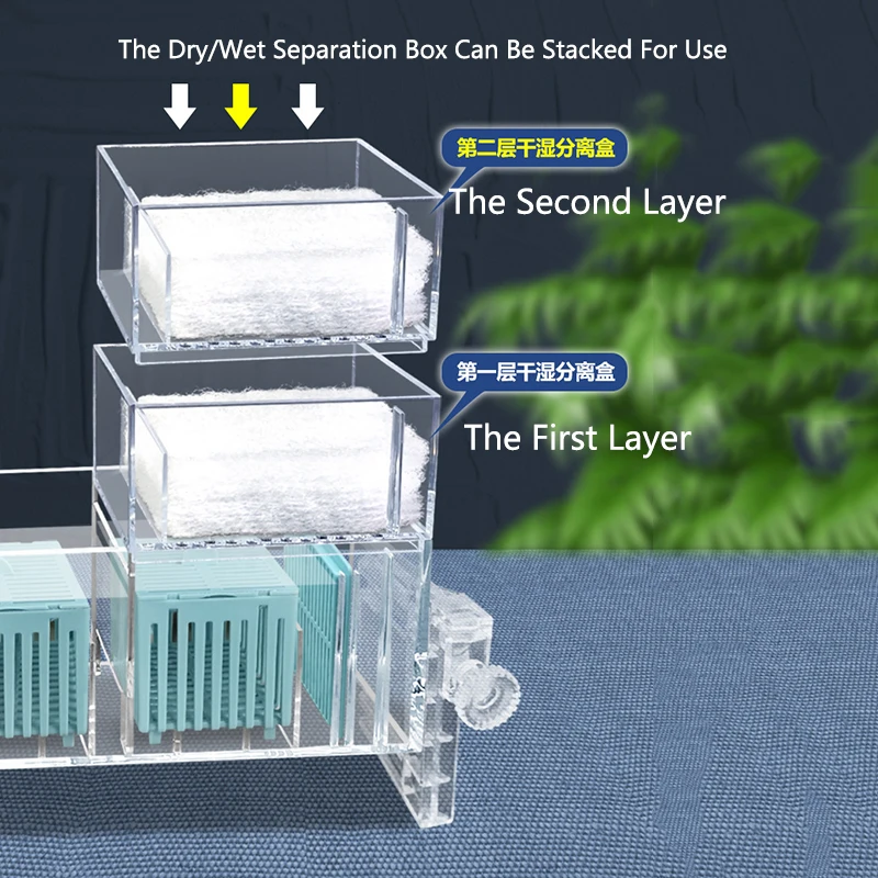 New Fish Tank Waterfall Filter Box Wall Mounted Built-in Silent Circulating Water Purifier For Aquarium Tank Box With Water Pump New Fish Tank Waterfall Filter Box Wall Mounted Built-in Silent Circulating Water Purifier For Aquarium Tank Box With Water Pump