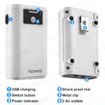 Aquarium Fish Tank Oxygen Pump Charging Dual-Purpose Air Pump Usb Lithium Battery Household Portable Fishing Mute 6000mA Outdoor - Image 2