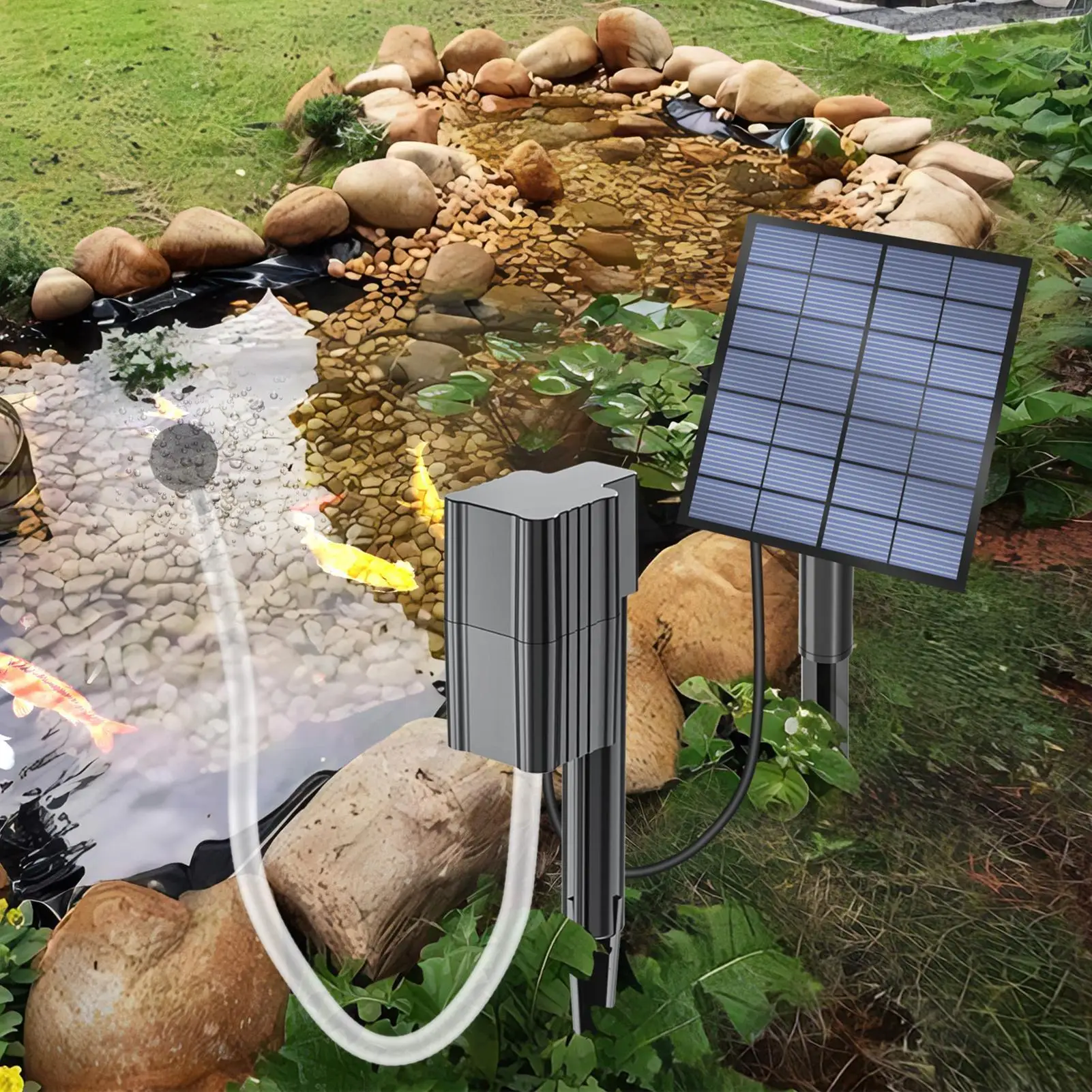 Solar Powered Pond Aerator Solar Pond Pump Aquarium Aerator Air Bubbler Aquarium Bubbler Pump Pond Aerator Solar Air Pump Fish