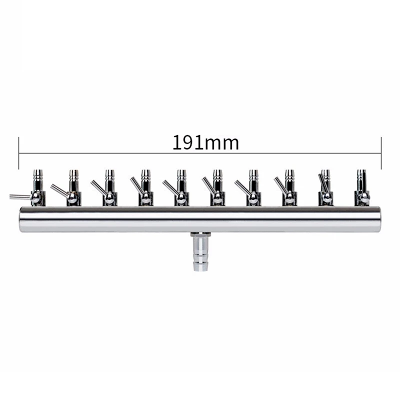 4/6/10 Ways Stainless Steel Air Flow Splitter Distributor Pump Valves For Aquarium 4/6/10 Ways Stainless Steel Air Flow Splitter Distributor Pump Valves For Aquarium
