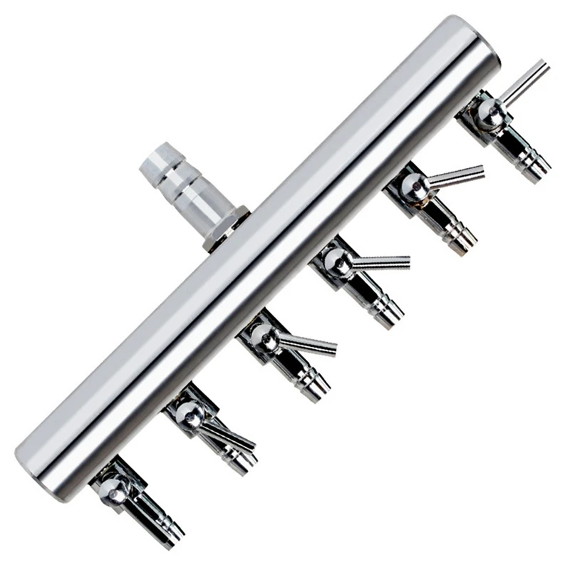92174-zkfcc7.jpg 4/6/10 Ways Stainless Steel Air Flow Splitter Distributor Pump Valves For Aquarium - Image 1