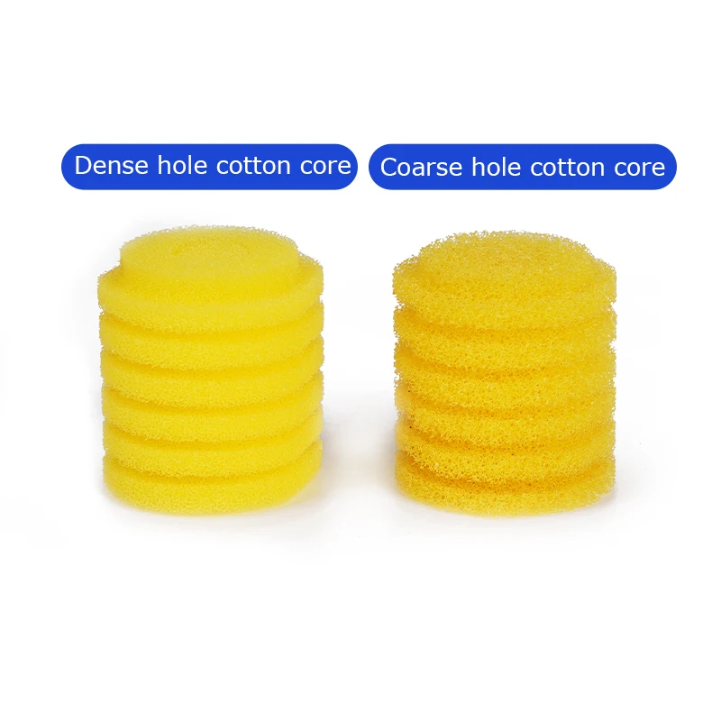 2-10pcs Fish Tank Filter Sponge Built In Filter Element Yellow Cotton Core Fish Tank Replacement Sponge Pet Aquarium Accessories