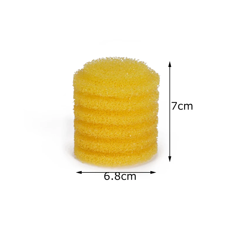 2-10pcs Fish Tank Filter Sponge Built In Filter Element Yellow Cotton Core Fish Tank Replacement Sponge Pet Aquarium Accessories