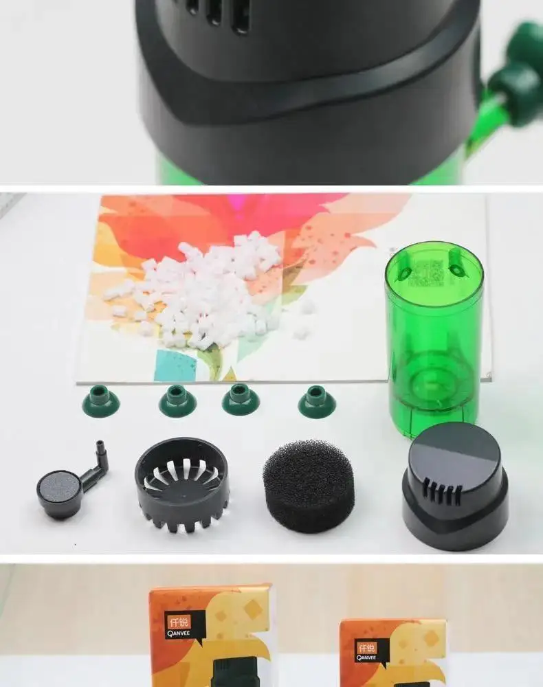 Fish tank fluidized bed filter oxygen supply water fairy rolling filter biochemical filter physical filter aquarium accessories，