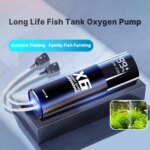Aquarium Fish Tank Oxygen Pump Charging Dual-Purpose Air Pump Usb Lithium Battery Household Portable Fishing Mute 2400ma Outdoo