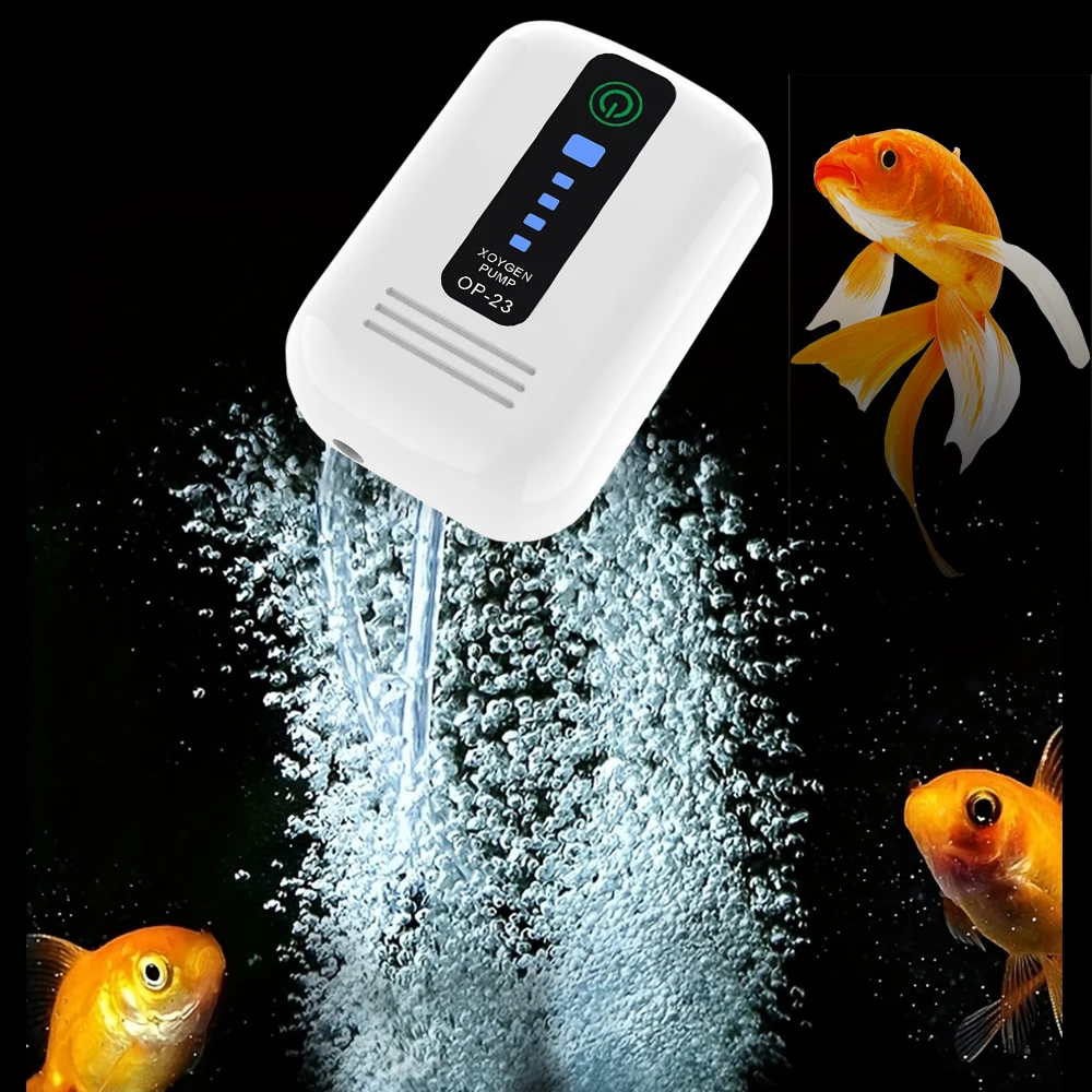 Portable Usb Oxygen Pump Charging Dual-Purpose Tank Ultra Silent Mini Aquarium fish pump Suitable for small aquariums or turtle