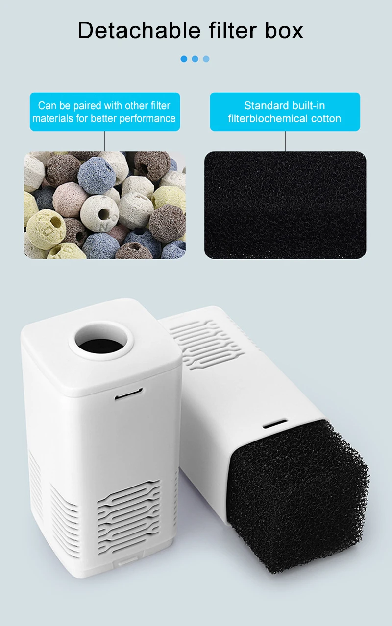 Aquarium Filter Pump Fish Tank Submersible Silent Air Oxygen Aerator Water Change Pump Aquarium Air Pump Wave Maker 220v