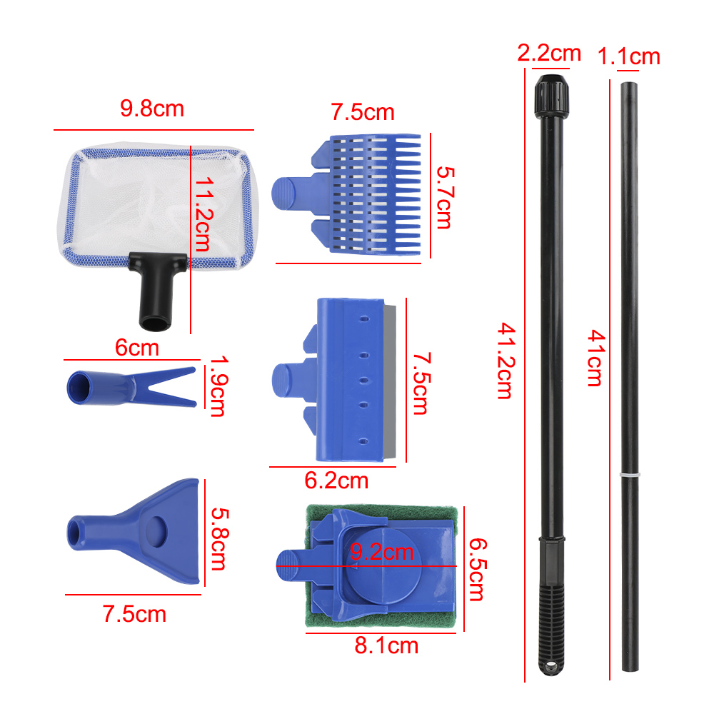 Adjustable Aquarium Tank Clean Set Aquarium Cleaning Tools 5 in 1 Aquarium Cleaner Adjustable Aquarium Tank Clean Set Aquarium Cleaning Tools 5 in 1 Aquarium Cleaner