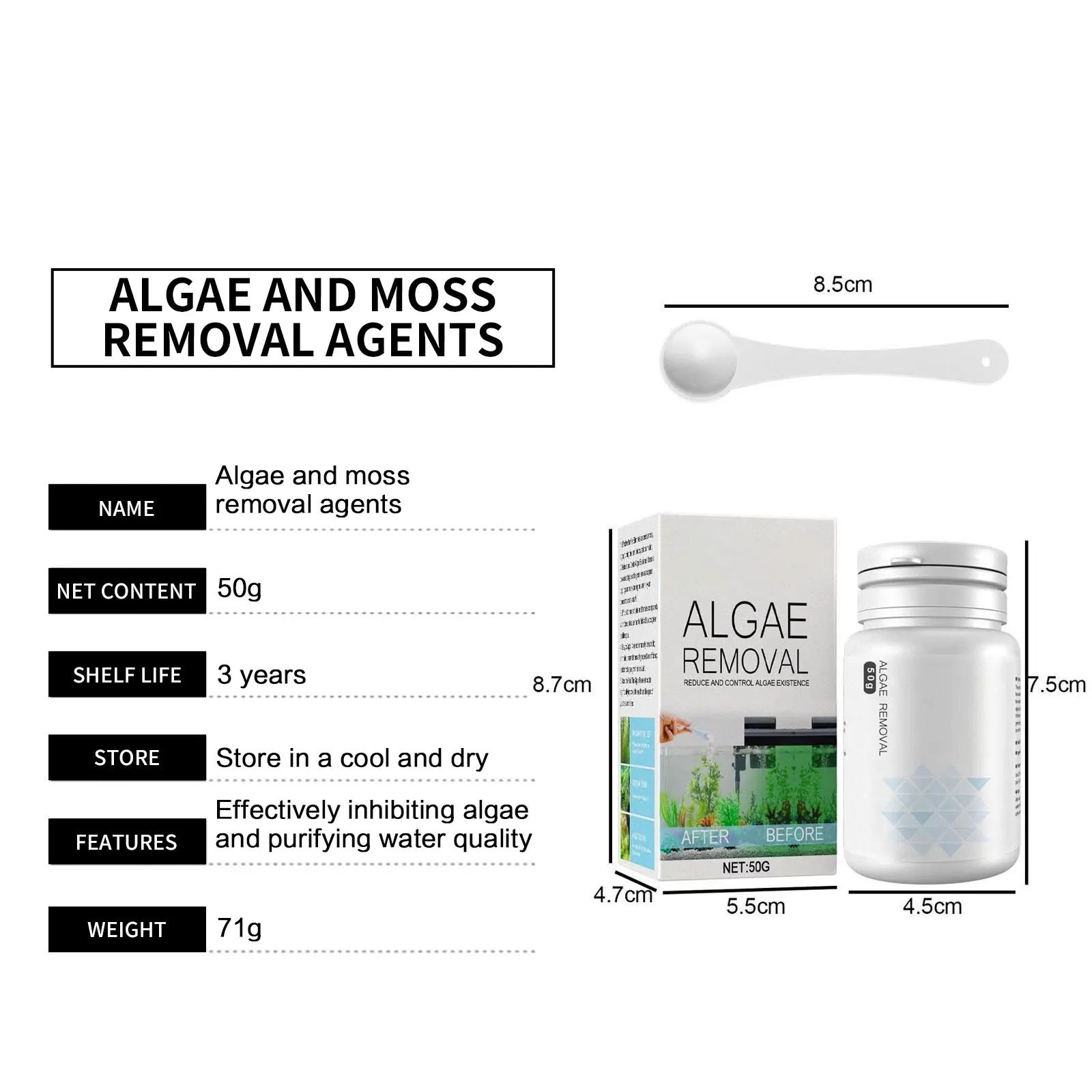 Fish Tank Cleaning Algae Tablets Tank Moss Odor Remover Water Purify Aquarium Algaecide Control Cleaning Algae Repellent Agent Fish Tank Cleaning Algae Tablets Tank Moss Odor Remover Water Purify Aquarium Algaecide Control Cleaning Algae Repellent Agent